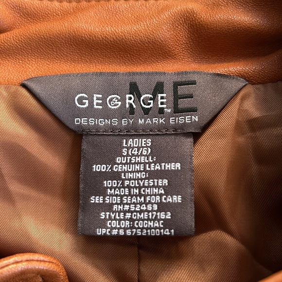 Vintage George 100% Leather Women’s Jacket - Picture 2 of 16